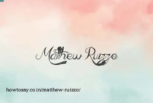 Matthew Ruizzo