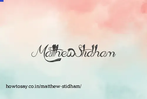 Matthew Stidham