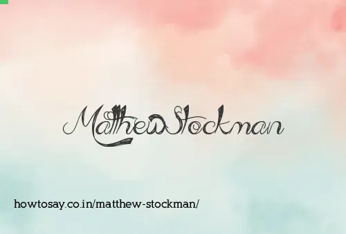 Matthew Stockman