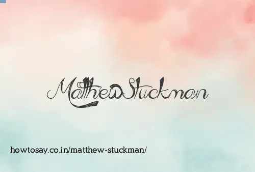 Matthew Stuckman