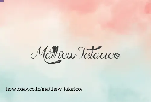 Matthew Talarico