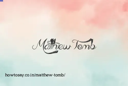 Matthew Tomb