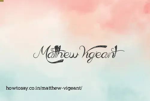 Matthew Vigeant