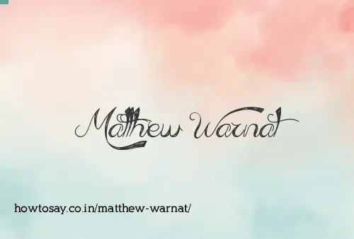 Matthew Warnat