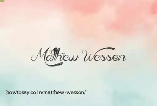 Matthew Wesson