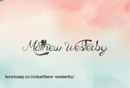 Matthew Westerby