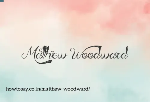 Matthew Woodward