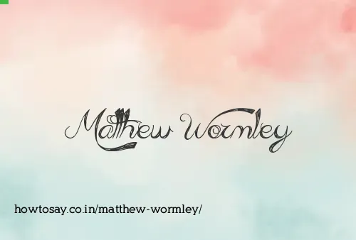 Matthew Wormley
