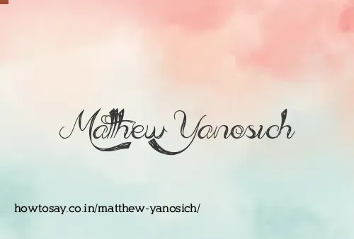 Matthew Yanosich