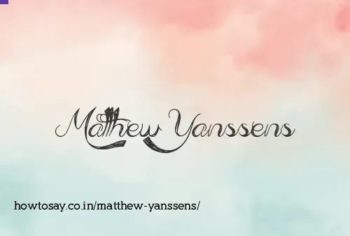 Matthew Yanssens