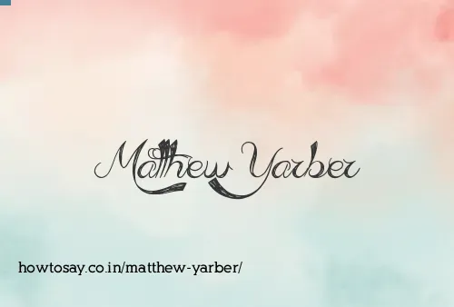 Matthew Yarber