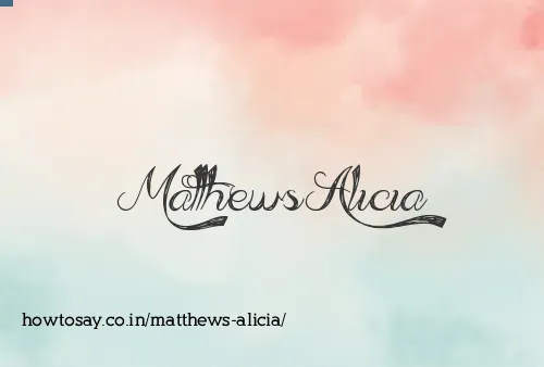 Matthews Alicia