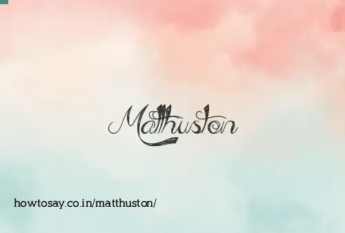 Matthuston