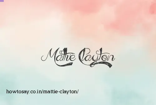 Mattie Clayton