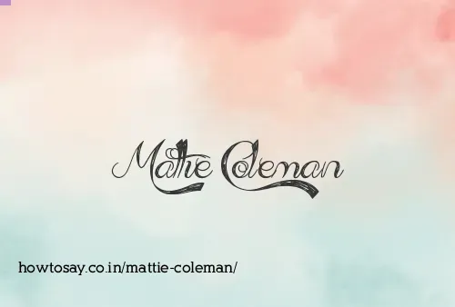 Mattie Coleman