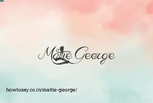 Mattie George