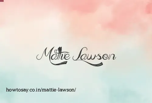 Mattie Lawson