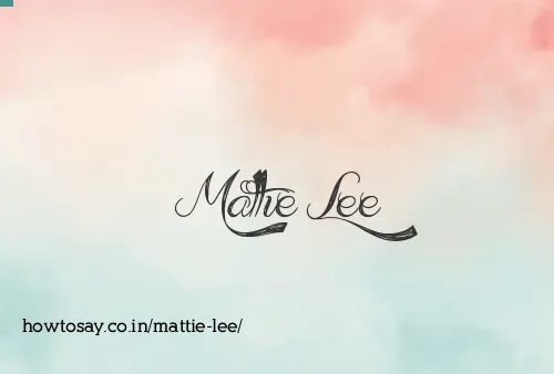 Mattie Lee