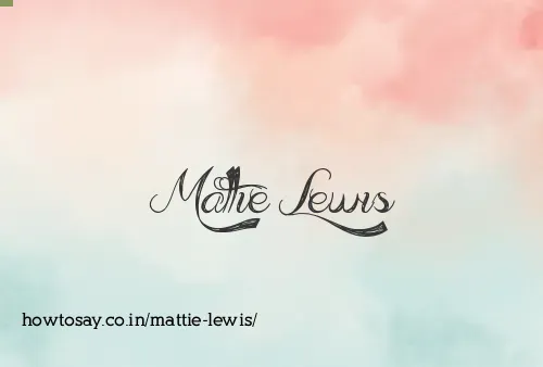 Mattie Lewis