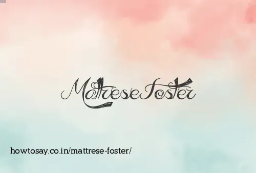 Mattrese Foster