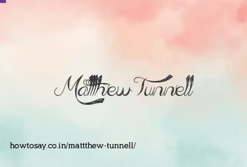 Mattthew Tunnell