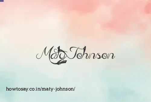 Maty Johnson