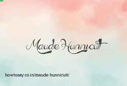 Maude Hunnicutt