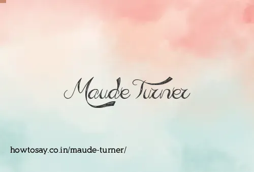 Maude Turner