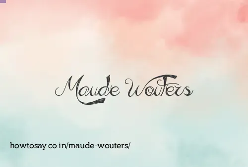 Maude Wouters