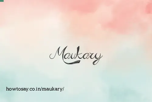 Maukary