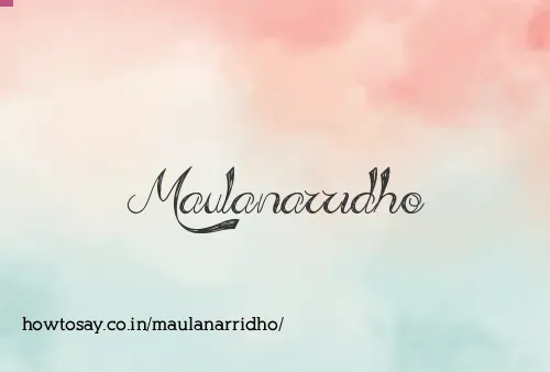 Maulanarridho