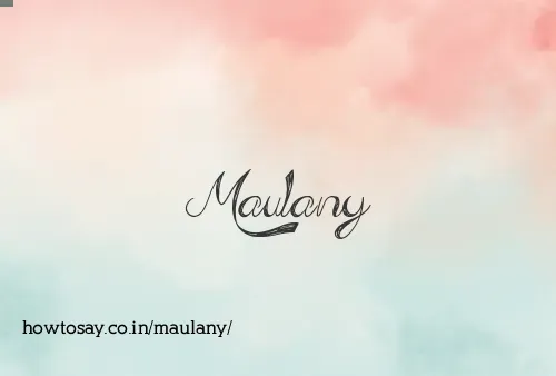 Maulany