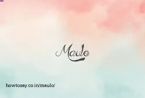 Maulo