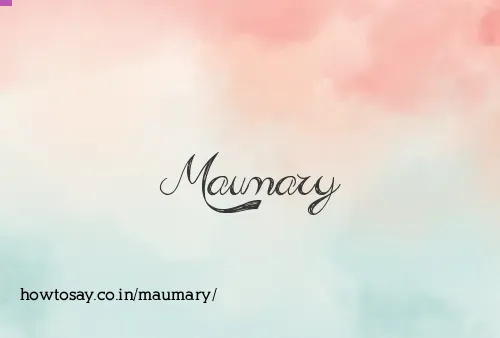 Maumary