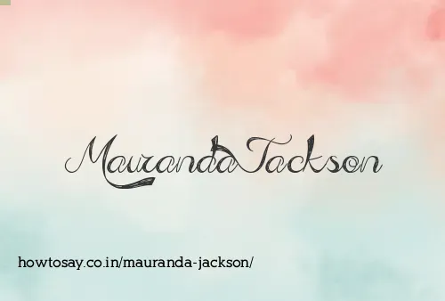 Mauranda Jackson