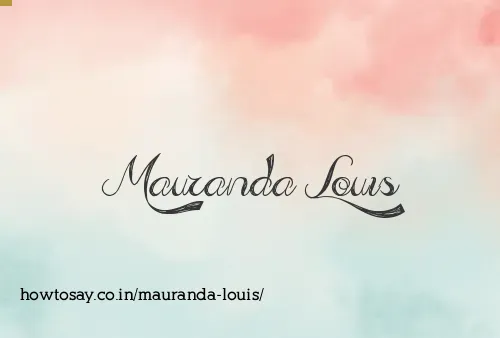 Mauranda Louis