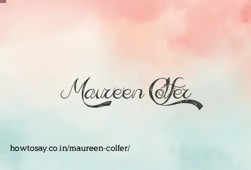 Maureen Colfer
