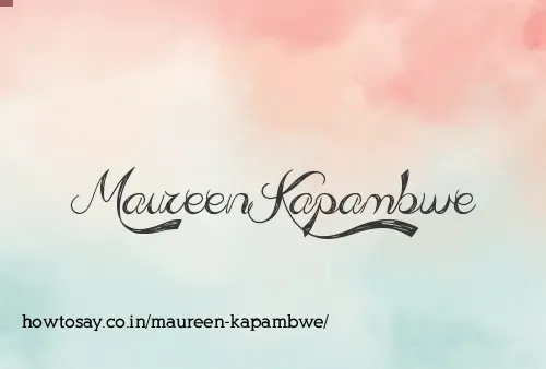 Maureen Kapambwe