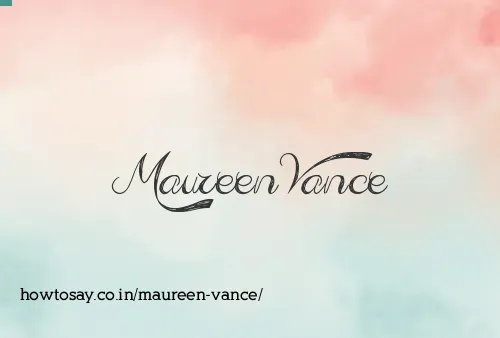 Maureen Vance