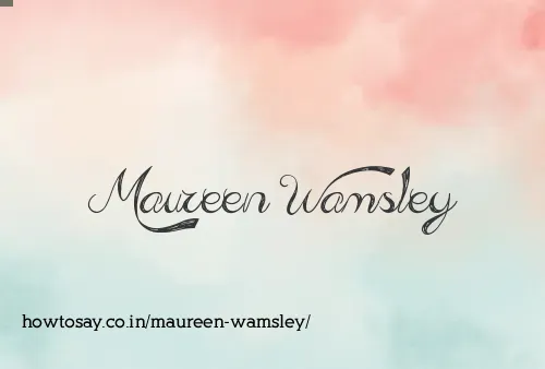Maureen Wamsley