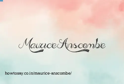 Maurice Anscombe