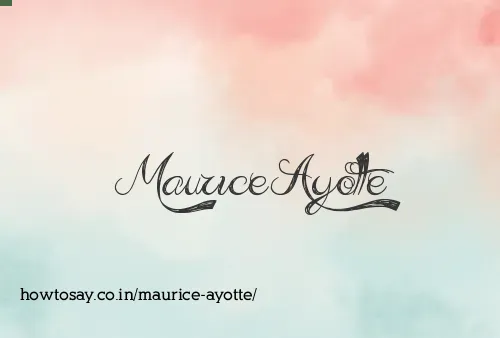 Maurice Ayotte