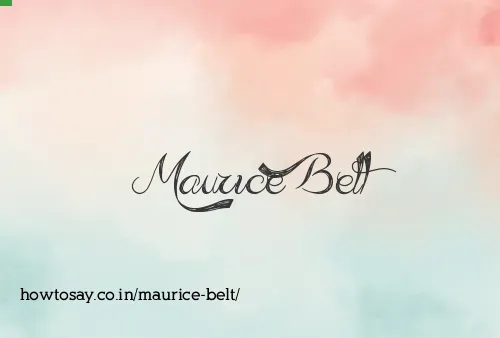 Maurice Belt