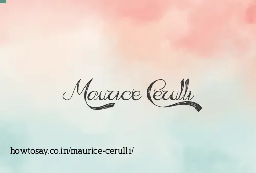 Maurice Cerulli