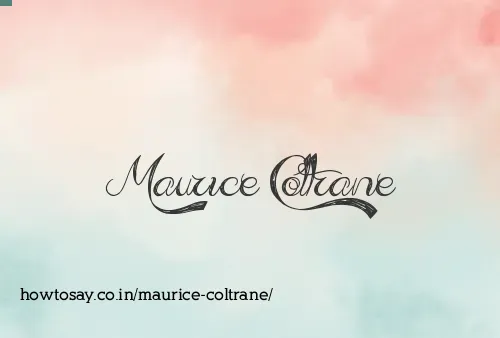 Maurice Coltrane