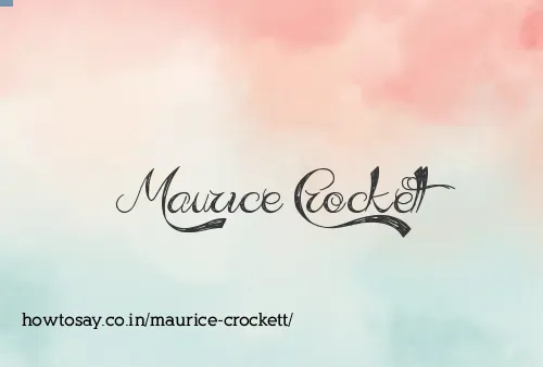Maurice Crockett