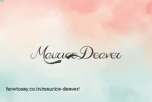 Maurice Deaver