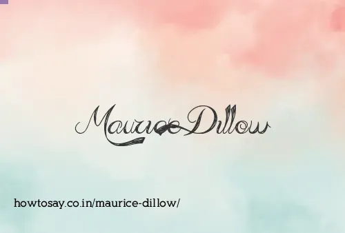 Maurice Dillow