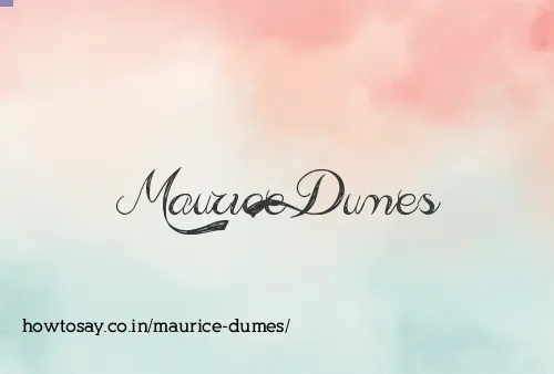 Maurice Dumes
