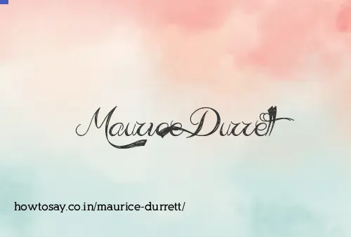 Maurice Durrett